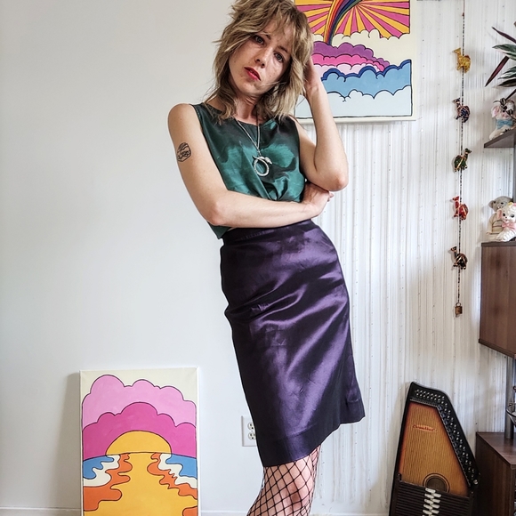 NWT Vintage Purple Disco Skirt (Tags still attached) - Picture 2 of 9